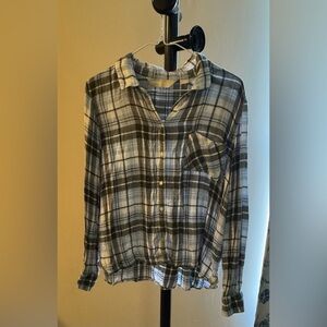 Roebuck & Company Women’s Soft Flannel Vintage Button Down Shirt XL Sears